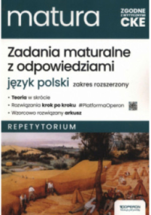 Matura 2025 Język polski repetytorium zakres rozszerzony - Urszula Jagiełło - książka  wyd. 2022
