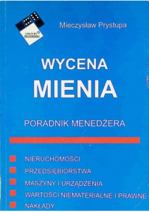 Wycena mienia - Mieczysław Prystupa - książka  wyd. 2000
