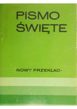 Pismo Święte nowy przekład - książka  wyd. 1980