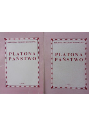 Platona Państwo Tom I i II - Platon - książka  wyd. 1991