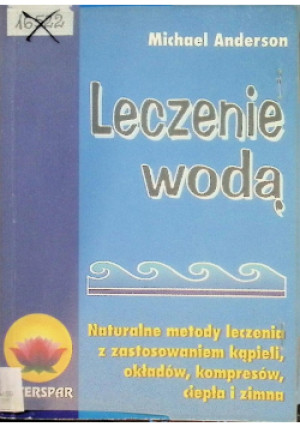 Leczenie wodą - Michael Anderson - książka  wyd. 1993