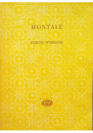 Poezje wybrane - Montale - książka  wyd. 1987