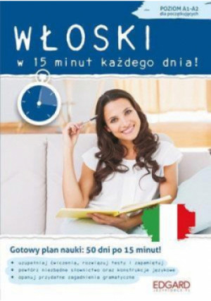 Włoski w 15 minut każdego dnia - Anna Jagłowska - książka  wyd. 2016