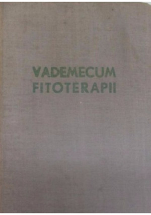 Vademecum fitoterapii - książka  wyd. 1956