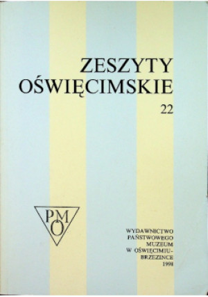 Zeszyty oświęcimskie Nr 22 / 98 - książka  wyd. 1998