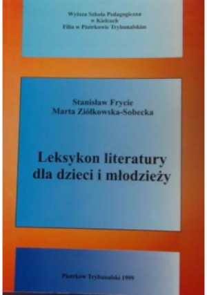 Frycie Leksykon literatury - Marta Ziółkowska - Sobecka - książka  wyd. 1999