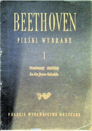 Beethoven Pieśni wybrane - Beethoven - książka  wyd. 1980