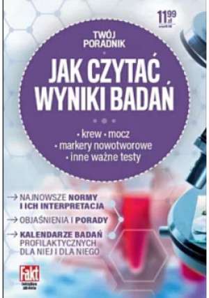Jak czytać wyniki badań - książka  wyd. 2020