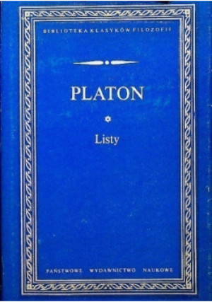 Listy - Platon - książka  wyd. 1987
