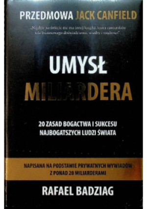 Umysł miliardera - Rafael Badziag - książka  wyd. 2019