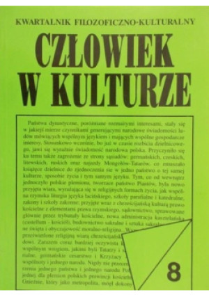 Człowiek w Kulturze - Mieczysław Krąpiec - książka  wyd. 1996