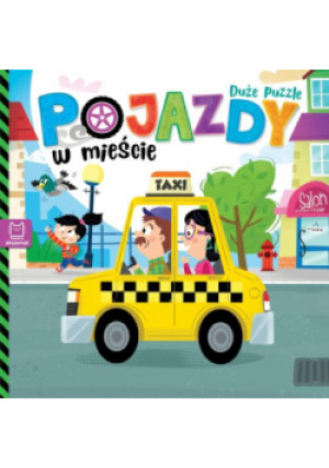 Pojazdy w mieście Duże puzzle - Grażyna Wasilewicz - książka  wyd. 2024