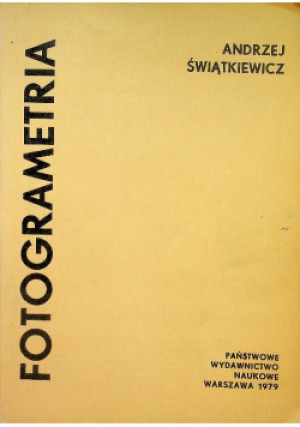 Fotogrametria - Andrzej Świątkiewicz - książka historyczna wyd. 1979