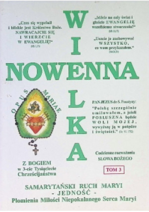 Wielka nowenna Tom I - książka  wyd. 2001