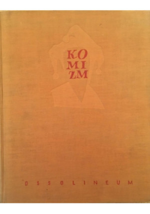 Komizm - Jan. St. Bystroń - książka  wyd. 1960