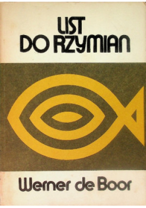 List do Rzymian - Werner de Boor - książka historyczna wyd. 1983