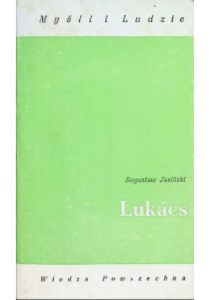 Lukacs - Bogusław Jasiński - książka  wyd. 1985
