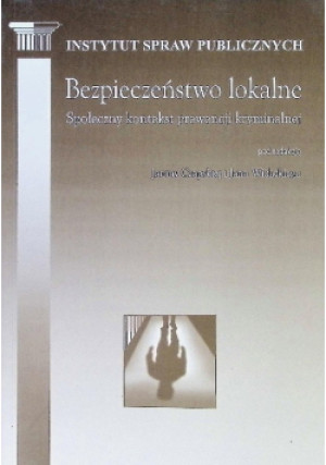 Bezpieczeństwo lokalne - Jan Widacki, Janina Czapska - książka  wyd. 2000