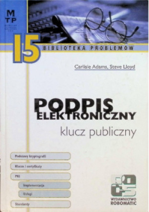Podpis elektroniczny - Robert L. Ziegler - książka  wyd. 2001