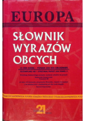 Słownik wyrazów obcych - Mirosław Jarosz - książka  wyd. 2001