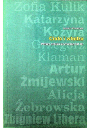 Ciało i władza - Izabela Kowalczyk - książka  wyd. 2002