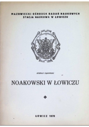 Noakowski w Łowiczu - Stefan Pągowski - książka  wyd. 1978