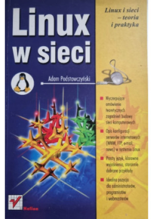 Linux w sieci - Adam Podstawczyński - książka  wyd. 2002