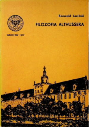 Filozofia Althussera - Romuald Łoziński - książka  wyd. 1977
