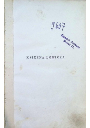 Księżna Łowicka ok. 1930 r. - Adam Czartowski - książka  wyd. 1930