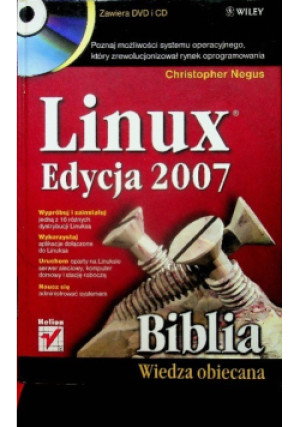 Linux edycja 2007 - Christopher Negus - książka  wyd. 2008