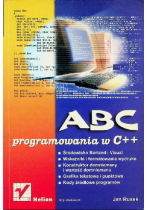 ABC programowania w C++ - Jan Rusek - książka  wyd. 2002