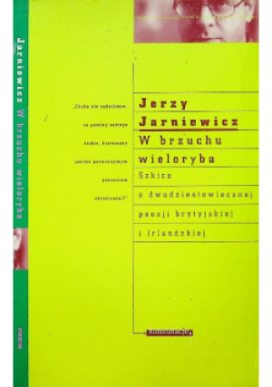 W brzuchu wieloryba - Jerzy Jarniewicz - książka  wyd. 2001