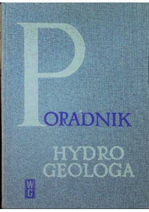 Poradnik hydrogeologa - Jan Dowgiałło - książka  wyd. 1971