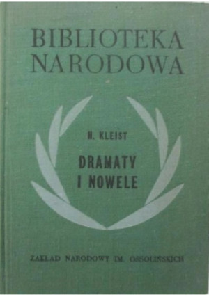 Dramaty i nowele - Henryk Kleist - książka  wyd. 1969