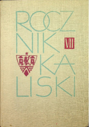 Rocznik kaliski Tom VII - książka historyczna wyd. 1974