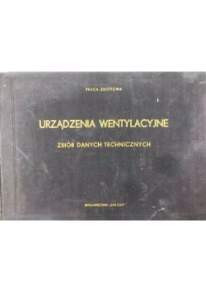 Urządzenia wentylacyjne - książka  wyd. 1962