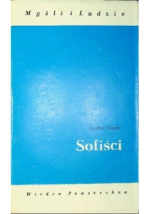 Sofiści - Janina Gajda - książka  wyd. 1989