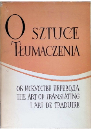 O sztuce Tłumaczenia - Michał Rusinek - książka  wyd. 1955