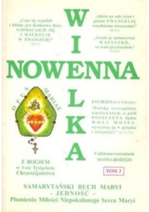 Wielka nowenna Tom III - Andrzej Michałek - książka  wyd. 1999