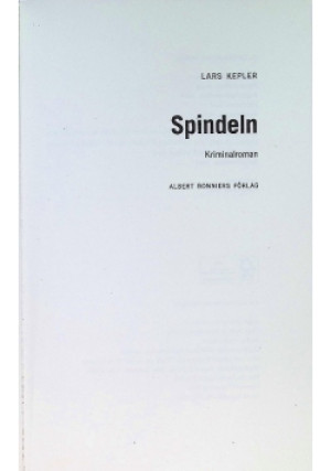 Spindeln - Lars Kepler - książka  wyd. 2022