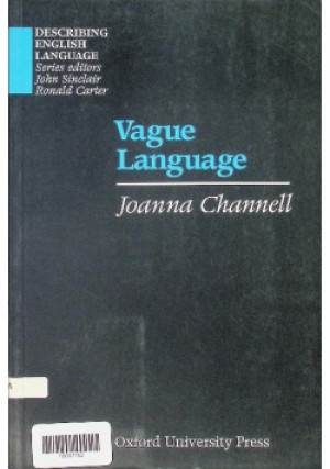 Vague Language - Joanna Channell - książka  wyd. 1994