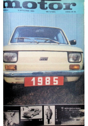 Motor Nr 1 do 52 / 85 - książka  wyd. 1985