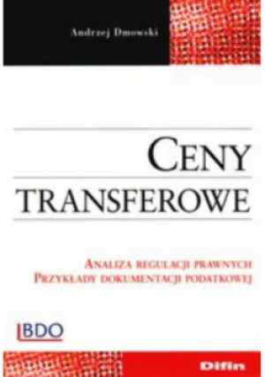Ceny transferowe - Andrzej Dmowski - książka  wyd. 2006