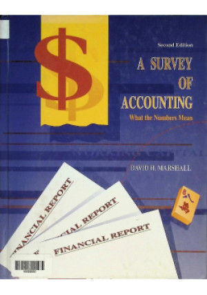 A Survey of Accounting - David H. Marshall - książka  wyd. 1993