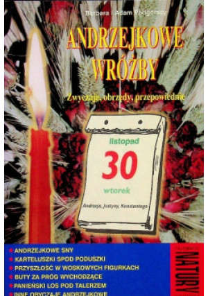 Andrzejkowe wróżby - Adam Podgórski, Barbara Podgórska - książka  wyd. 1999