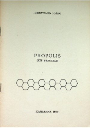 Propolis (Kit pszczeli) - Ferdynand Jośko - książka  wyd. 1989