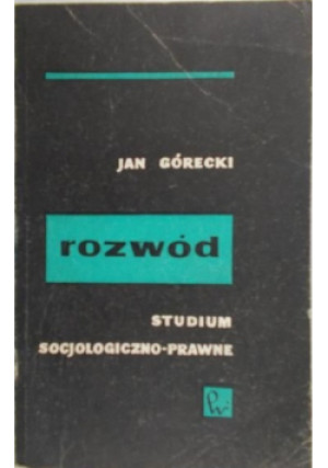 Rozwód - Jan Górecki - książka  wyd. 1965