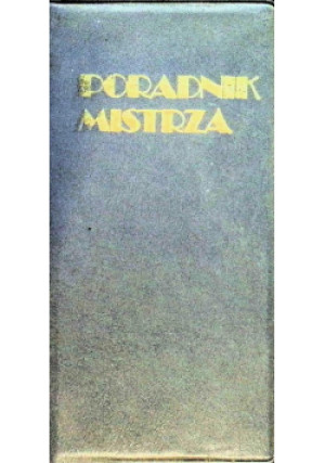 Poradnik Mistrza - Stanisław Karaś - książka  wyd. 1988