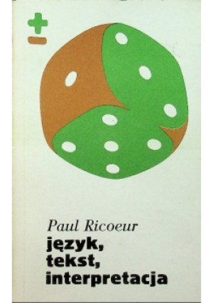 Język, tekst, interpretacja - Paul Ricoeur - książka  wyd. 1989