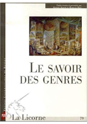 Le Savoir Des Genres - Raphael Baroni - książka  wyd. 2006